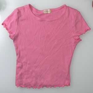 Altar'd State Pink Short Sleeve Top Size Medium